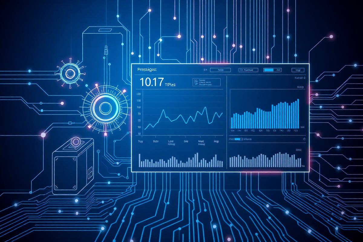 Dashboard di monitoraggio industriale e sensori IoT